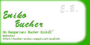 eniko bucher business card